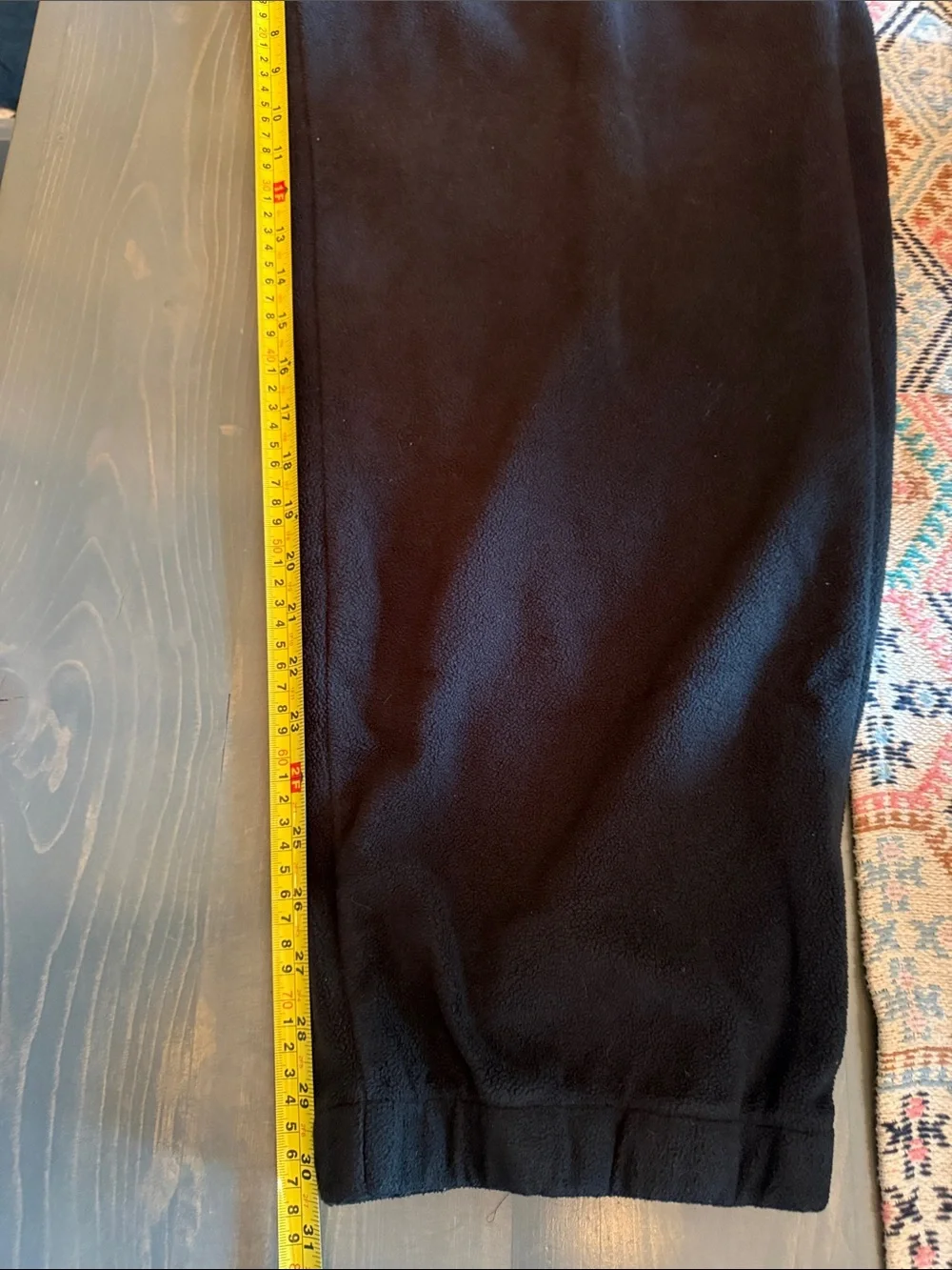 Columbia Men's Black Drawstring Fleece Joggers Size XL 30”inseam